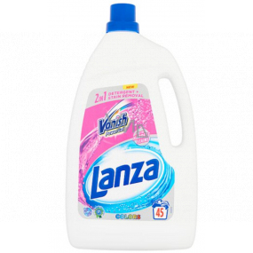 Lanza Vanish Colors 2in1 Power gel liquid detergent for colored laundry to remove stains 45 doses 2.97 l