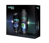 Palmolive Men Invigorating Anti-Dandruff Hair Shampoo 350 ml + Refreshing 3 in 1 Shower Gel 250 ml, cosmetic cassette