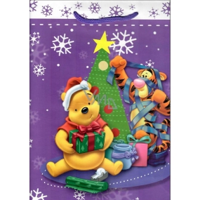 Ditipo Gift paper bag 26.4 x 12 x 32.4 cm Disney Winnie the Pooh Tiger tree with star