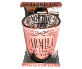 Albi Glittering candle holder made of glass for JARMILA tea candle, 7 cm