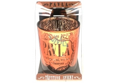 Albi Glittering candle holder made of glass for PAVLA tea candle, 7 cm