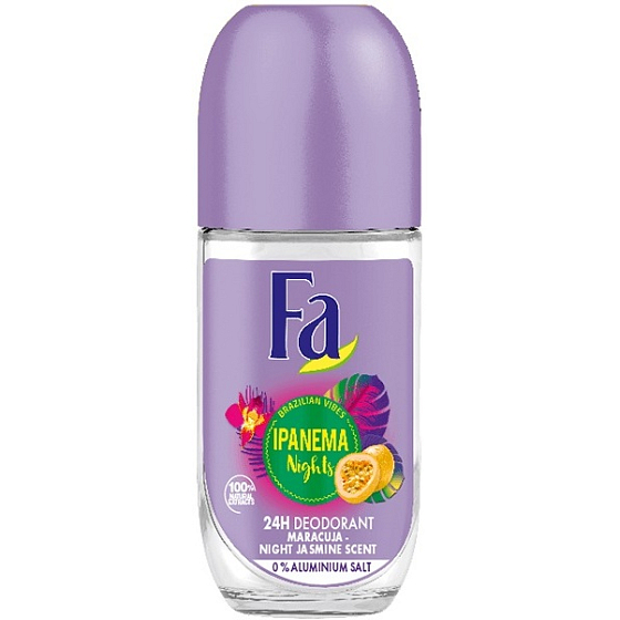 Fa Brazilian Vibes Ipanema Nights ball antiperspirant deodorant roll-on for women 50 ml