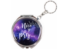 Albi Mirror - key ring with text Something you wish ... 6,5 cm