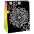 Ditipo Gift paper bag for painting 22 x 10 x 29 cm black, mandala Kreativ 40
