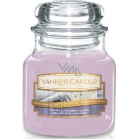 Yankee Candle Honey Lavender Gelato - Lavender ice cream with honey scented candle Classic small glass 104 g