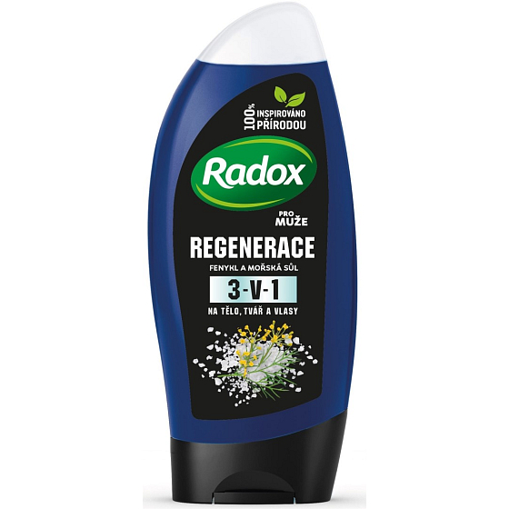 Radox Men Regeneration 3in1 shower gel for body, hair and face for men 250 ml