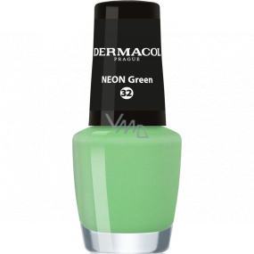Dermacol Neon Nail Polish Neon nail polish 32 Neon Green 5 ml