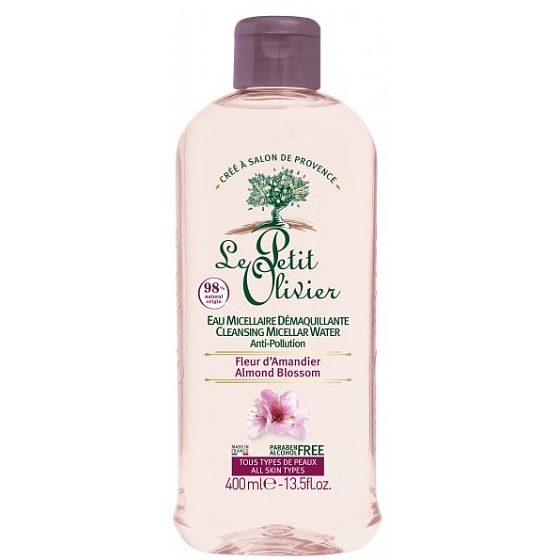 Le Petit Olivier Almond blossom cleansing micellar water 400 ml