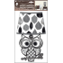 Self-adhesive wall lamp LED glowing owl 31 cm