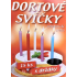 Cake candles with holders Black 15 pieces