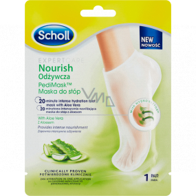 Scholl PediMask Expert Care Aloe Vera 20 minute nourishing foot mask with aloe vera, 1 pair of slip-on socks