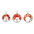 Agate red Tree of Life pendant natural stone, healing, chain length: 45 + 5 cm, adds rejuvenation and strength