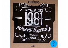 Albi Humorné tričko Limitovaná edice 1981, pánské velikost L