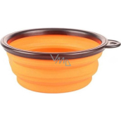 B&F Travel bowl silicone, foldable orange 1 l