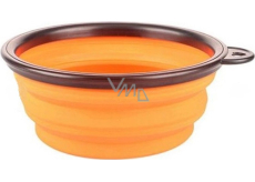 B&F Travel bowl silicone, foldable orange 1 l