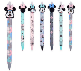 Colorino Rubberized pen Minnie Mouse coloured head, blue refill 0,5 mm
