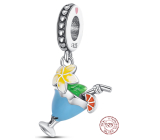 Charm Sterling Silver 925 Mixed Drink - Summer in a Glass, Bracelet Pendant Food and Drink