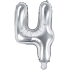 Ditipo Inflatable foil balloon number 4 silver 35 cm 1 piece