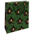 Nekupto Gift paper bag 23 x 18 x 10 cm Christmas green, stars