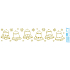 Arch Christmas sticker, window film without adhesive Golden bells with glitter 50 x 12 cm