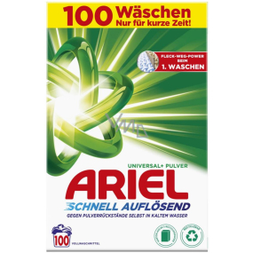 Ariel Universal+ box universal washing powder for coloured, white and black laundry 100 doses 5,5 kg