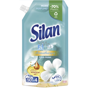 Silan Aromatherapy Fresh Ocean concentrated fabric softener doypack 54 doses 594 ml