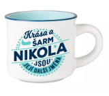 Albi Espresso Mug Nikola - Beauty and Charm, are her other names 45 ml