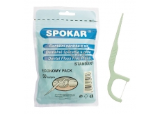 Spokar Dental toothpicks with plastic thread, bag 50 pieces