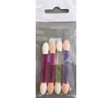 Eyeshadow applicator 80060 double-sided transparent 4 pieces