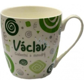 Nekupto Twister mug named Wenceslas green 0.4 liter