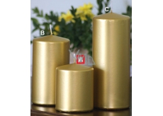 Lima Metal Serie candle gold cylinder 80 x 100 mm 1 piece