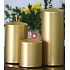 Lima Metal Serie candle gold cylinder 80 x 100 mm 1 piece