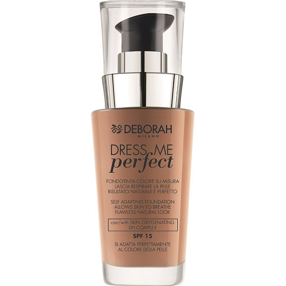 Deborah Milano Dress Foundation SPF15 makeup 04 Apricot 30 ml