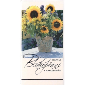 Nekupto Sunflower Birthday Card