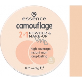 Essence Camouflage 2in1 powder and makeup 10 Ivory Beige 9 g