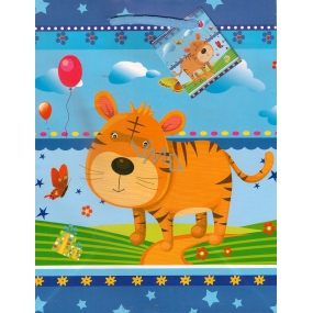 Nekupto Gift paper bag 23 x 18 x 10 cm Tiger 1108 40 KFM