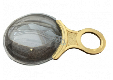 Reading magnifier with metal handle 65 mm, magnifies 4x