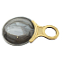 Reading magnifier with metal handle 65 mm, 4x magnification