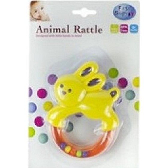 First Steps Rattle fun yellow bunny