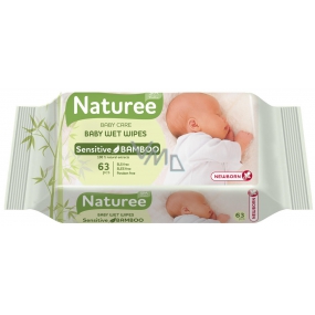 Spa Cotton Bamboo Nature Sensitive wet wipes for children 63 pieces
