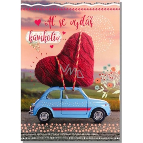 Albi Envelope Playing Card Out of Love Heart on a Toy Car I ll by There For You 14.8 x 21 cm