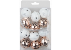 Rolls of copper and white 4 cm, 12 pcs