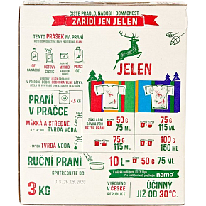 Jelen Color detergent, 60 washes, 3 kg Jelen Color detergent, 60 washes, 3 kg