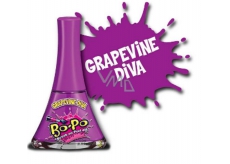 Bo-Po nail polish dark dark purple with Grapevine Diva fragrance for children 5.5 ml