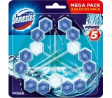 Domestos Power 5 Ocean WC rigid block 3 x 55 g