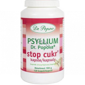 Dr. Popov Psyllium Stop Sugar Capsules 120 pieces 104 g