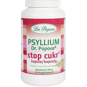 Dr. Popov Psyllium Stop Sugar capsules 120 pieces 104 g Dr. Popov Psyllium Stop Sugar capsules 120 pieces 104 g