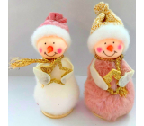 Plush snowman 15 cm for standing 1 piece