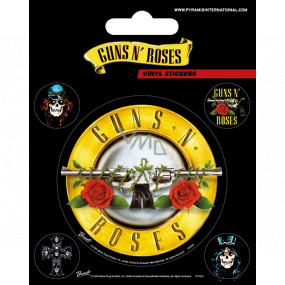 Epee Merch Guns N´Roses Vinyl stickers 5 pieces
