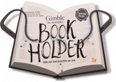 If Gimble Adjustable Bookholder travel book holder gray 340 x 240 x 20 mm
